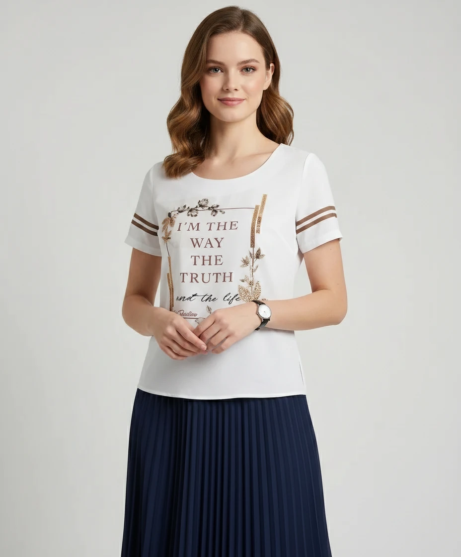 T-Shirt Via Tolentino com Estampa The Way