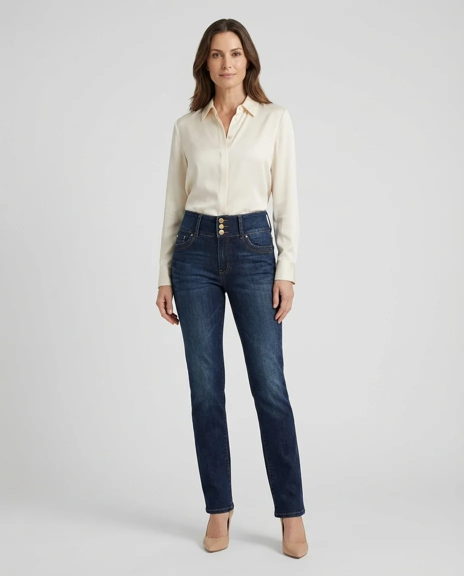 Calça Jeans Feminina Linda Z Azul Escuro
