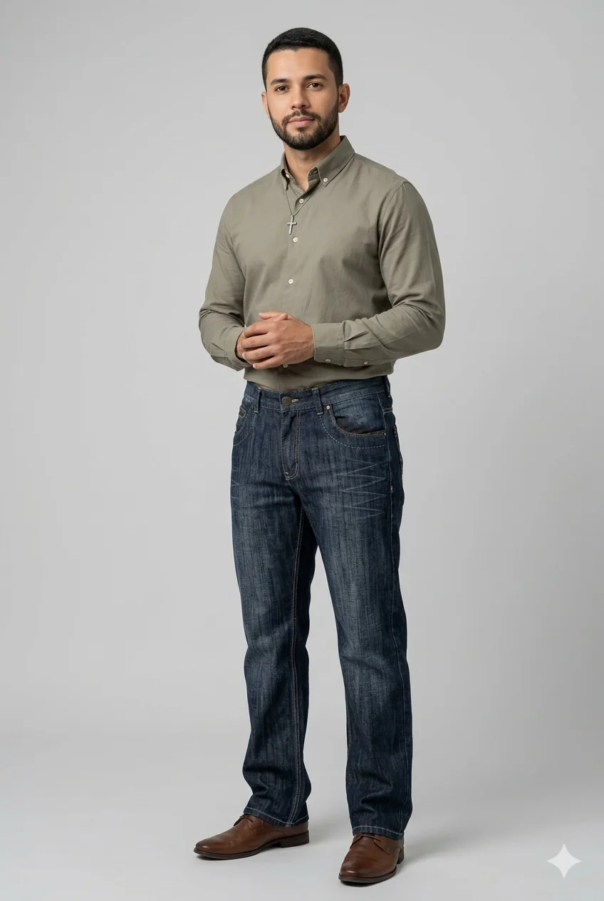 Calça Jeans Masculina Best Mountain Azul Escuro