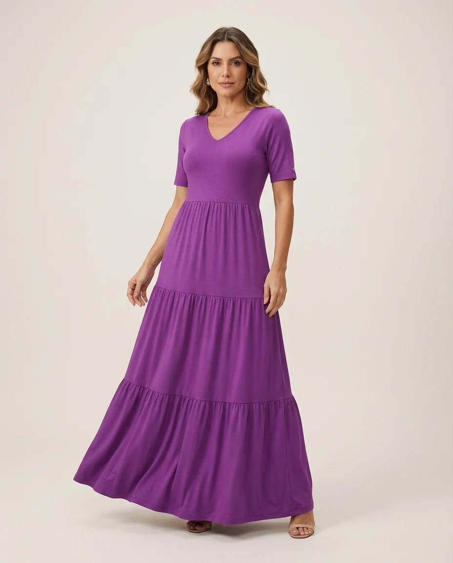 Vestido Via Tolentino Três Marias Violeta