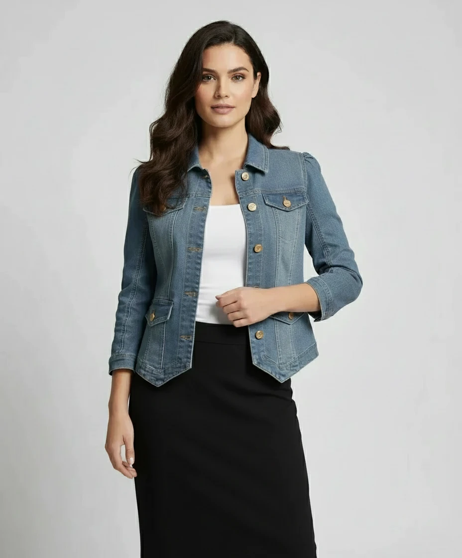 Jaqueta Jeans Estruturada Via Tolentino