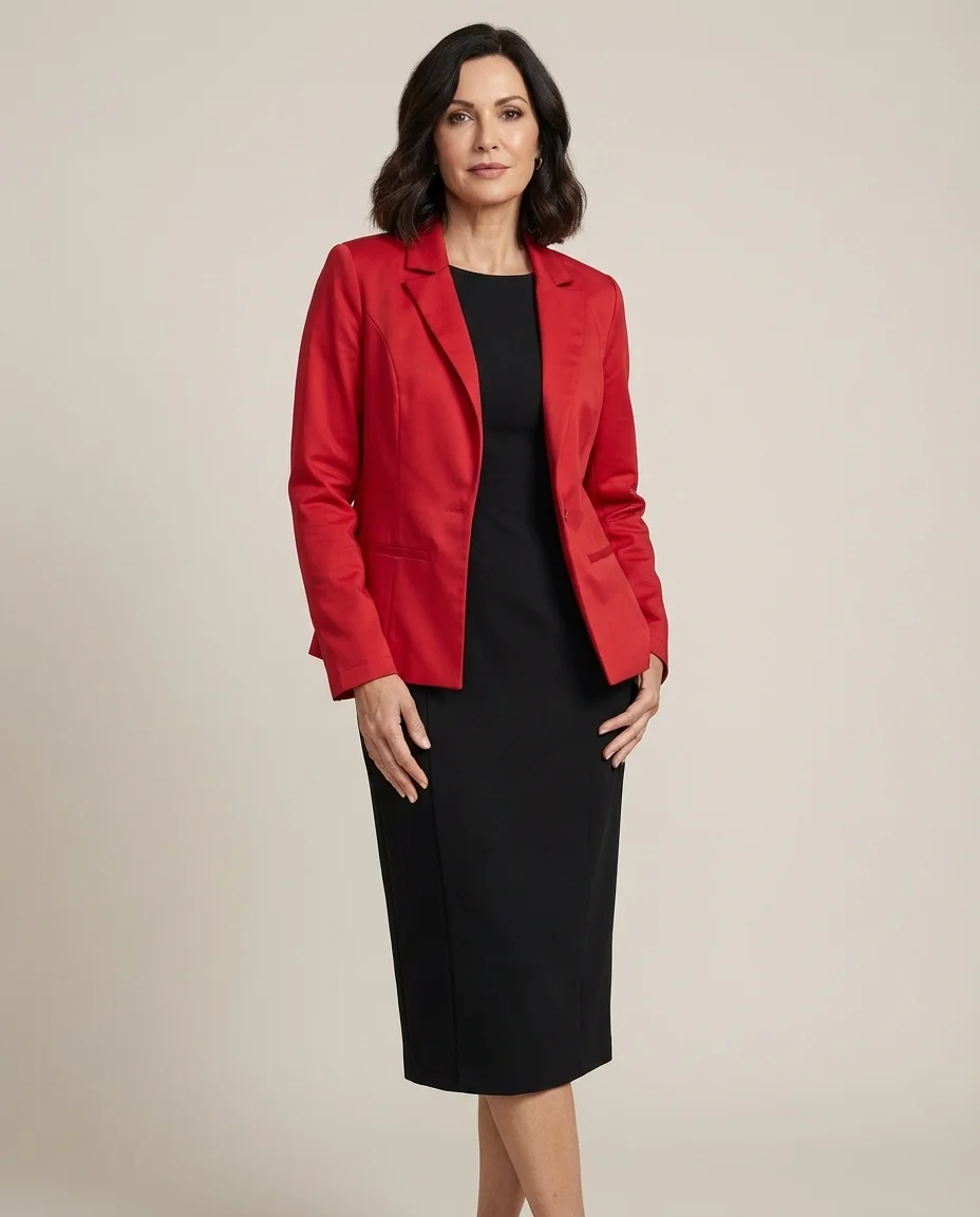 Blazer Alfaiataria Vermelho Clássico Via Caruso
