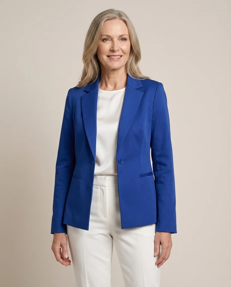 Blazer Clássico Via Caruso Azul Royal